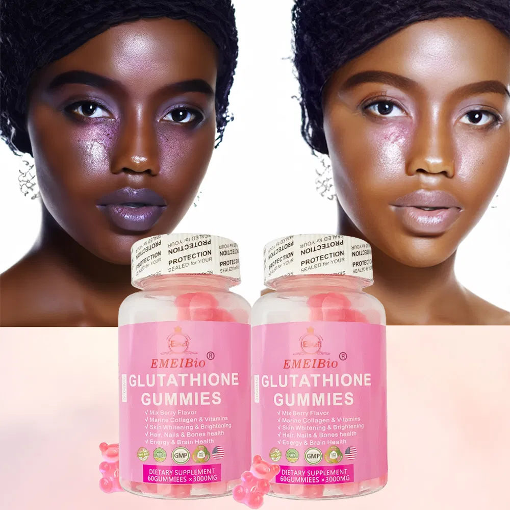 Self-Branded Brightening Skin Tone Probiotic Gummies Whitening Dietary Supplement Melatonin Skin Whitening Gummy