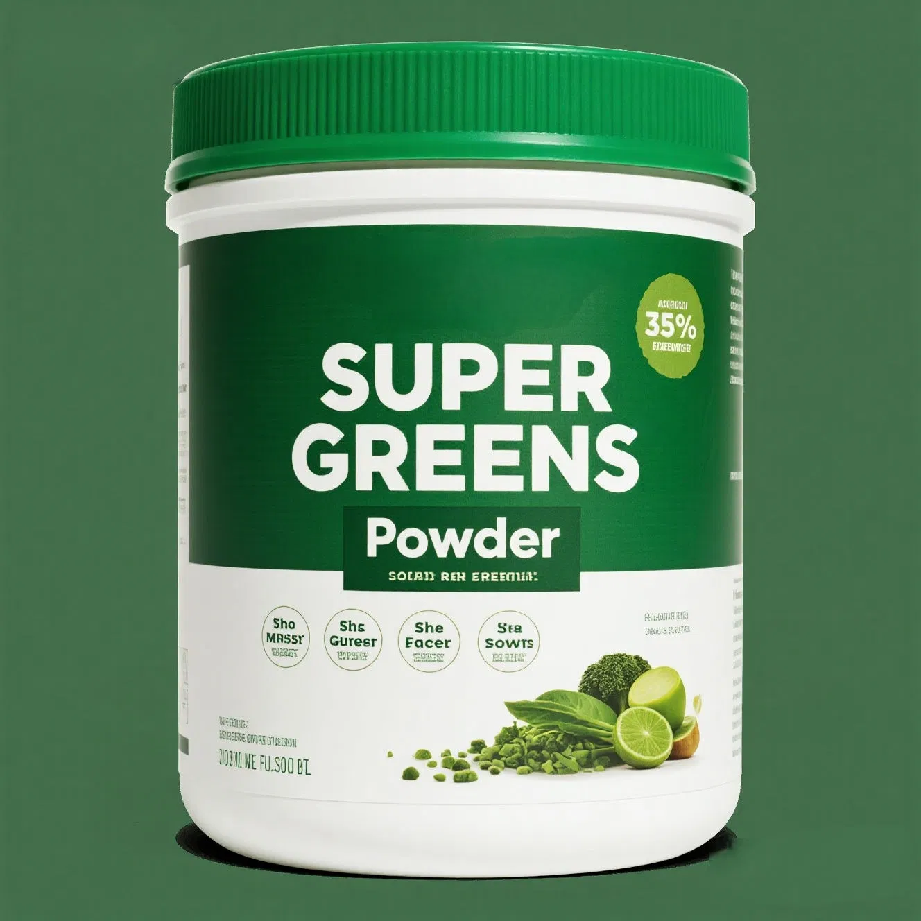 Private Label Super Greens Powder Multivitamin Bulk Mix Complete Whole Foods Adaptogen Vitamin Mineral Superfood Green Powder