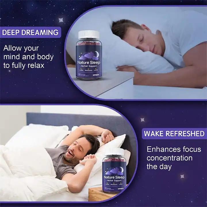 Melatonin Gummies with Magnesium, Ashwagandha Root Extract, GABA, Melatonin, Zinc, Vitamin B6, Vitamin B12 Sleep Aid Supplement