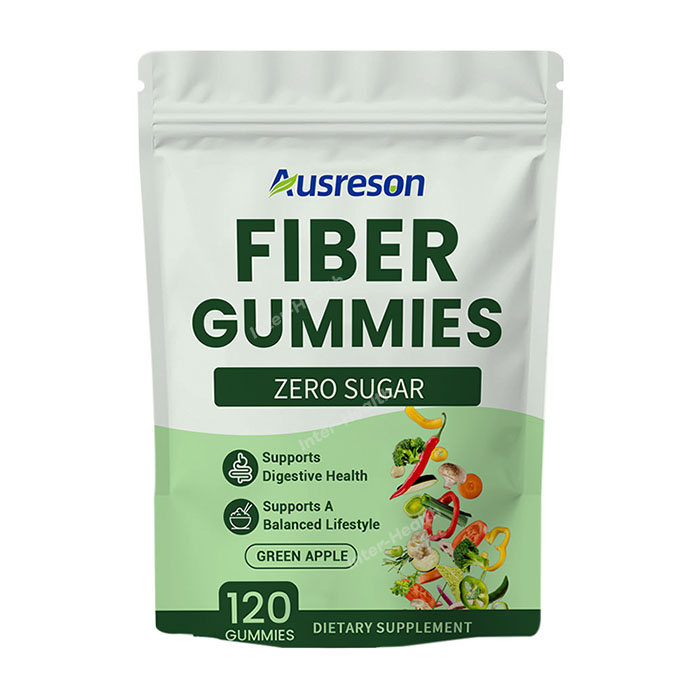 Ausreson OEM Fiber Gummy Regularity and Digestion Support Gut Health Supplement Herb Extracts Vitamin Prebiotic Fiber Gummies