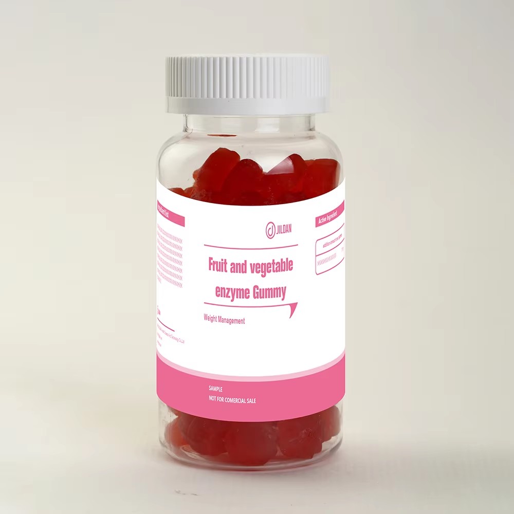 Wholesale Private Label Natural Organic Food Flavor Fruits And Veggies Enzyme Gummy Candy Supplements With Vitamins &amp; Minerals