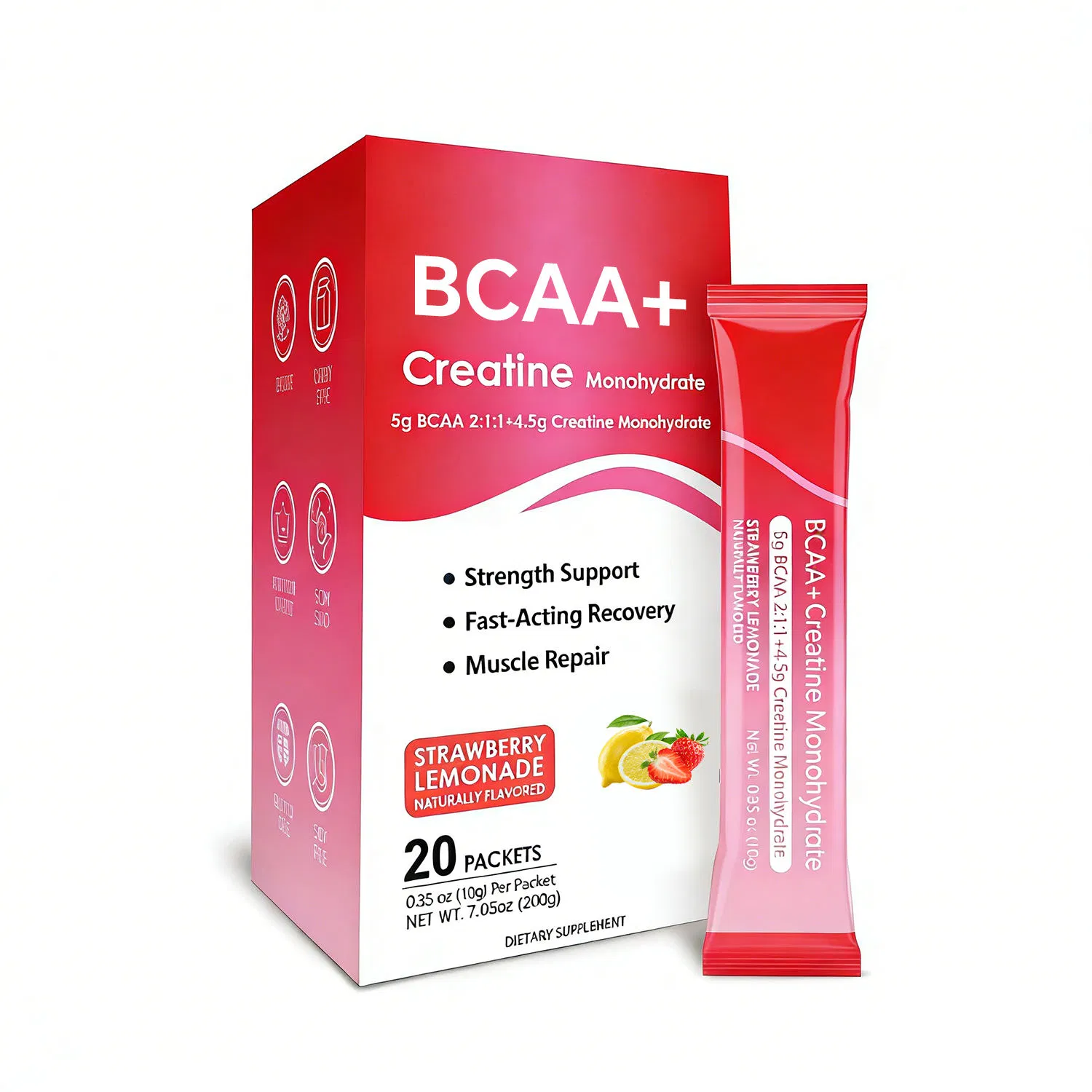 Olli Pre Workout Supplement Creatine Monohydrate Powder Sachets Bcaa Powder