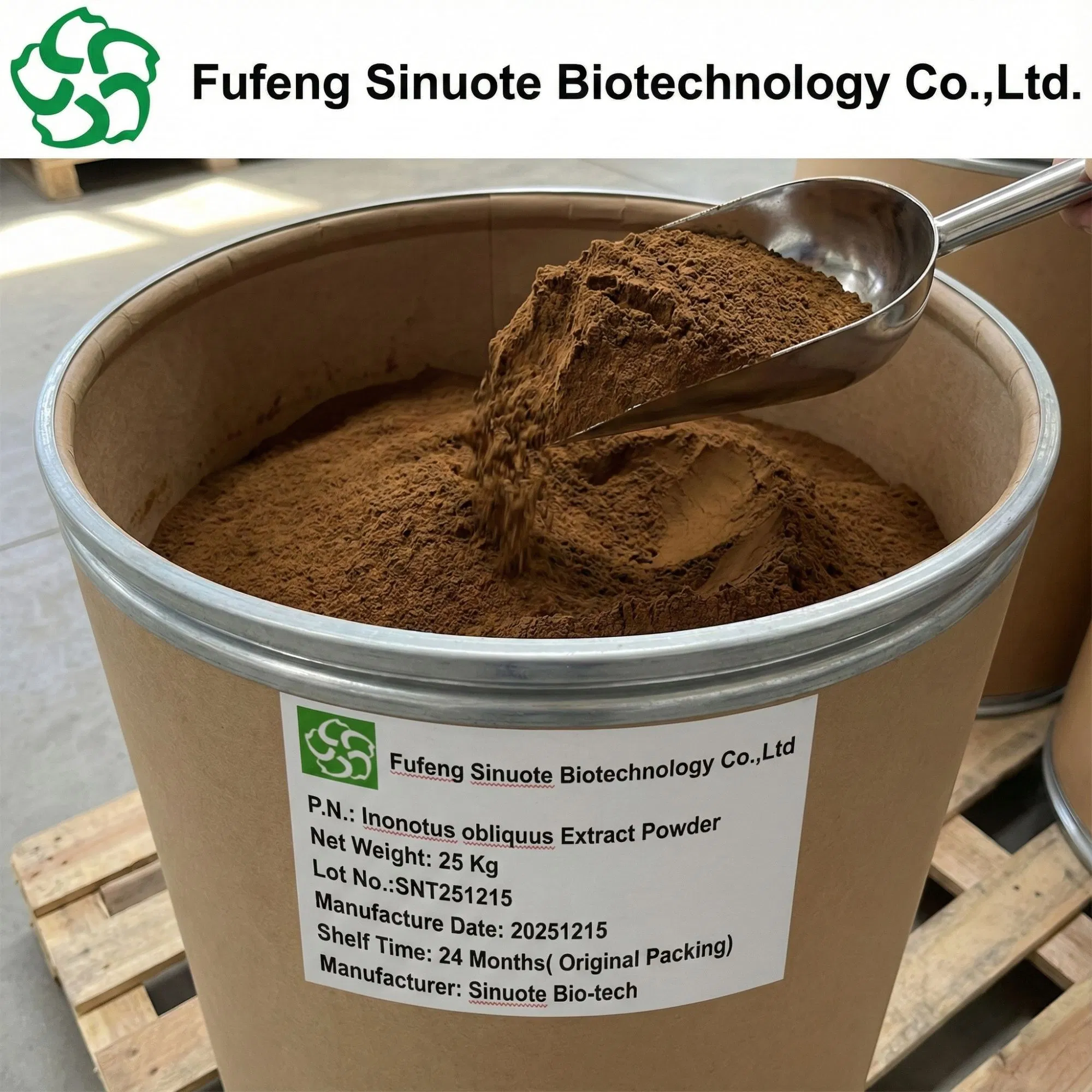 Inonotus Obliquus Extract Powder Wild Harvested Chaga Mushroom Sclerotium/Fruiting Body Extract (Dual Extract Polysaccharides &amp; Triterpenes) cGMP Standard