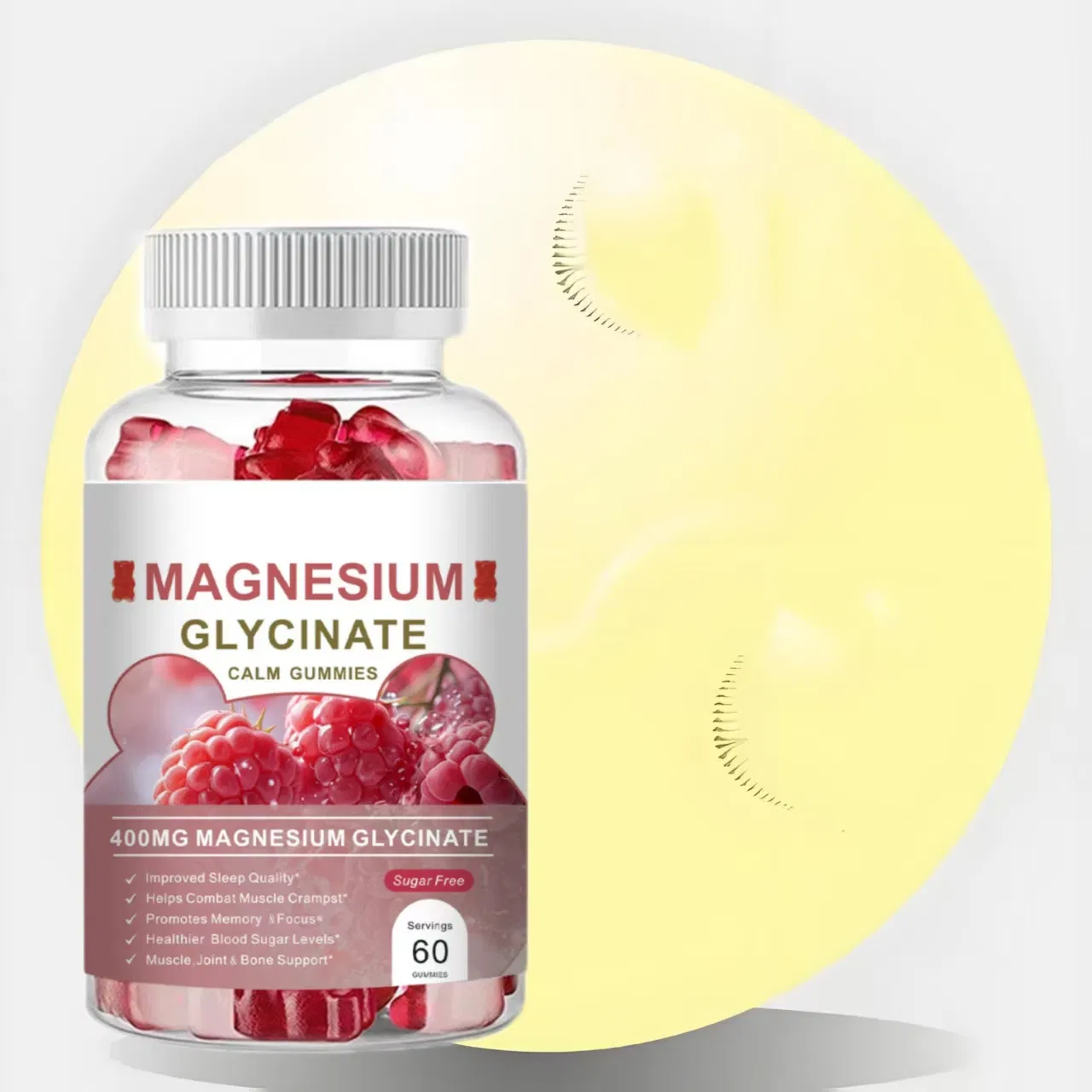 Sleep Aid and Calm Mood Magnesium Complex Gummy Supplement Magnesium Glycinate Gummies