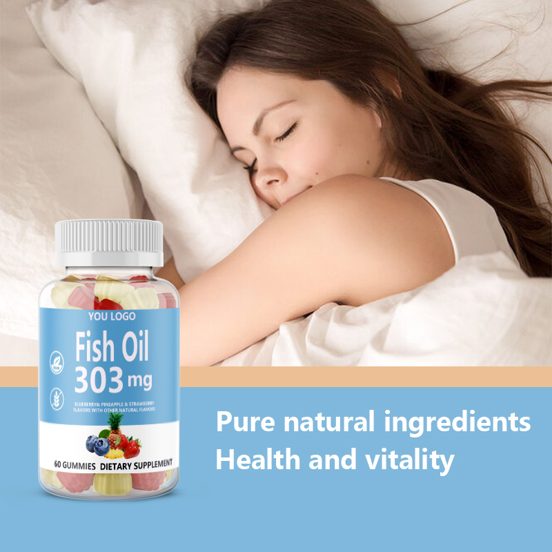 High Quality Fish Oil Supplement OEM Omega 3 Fish Oil Gummies