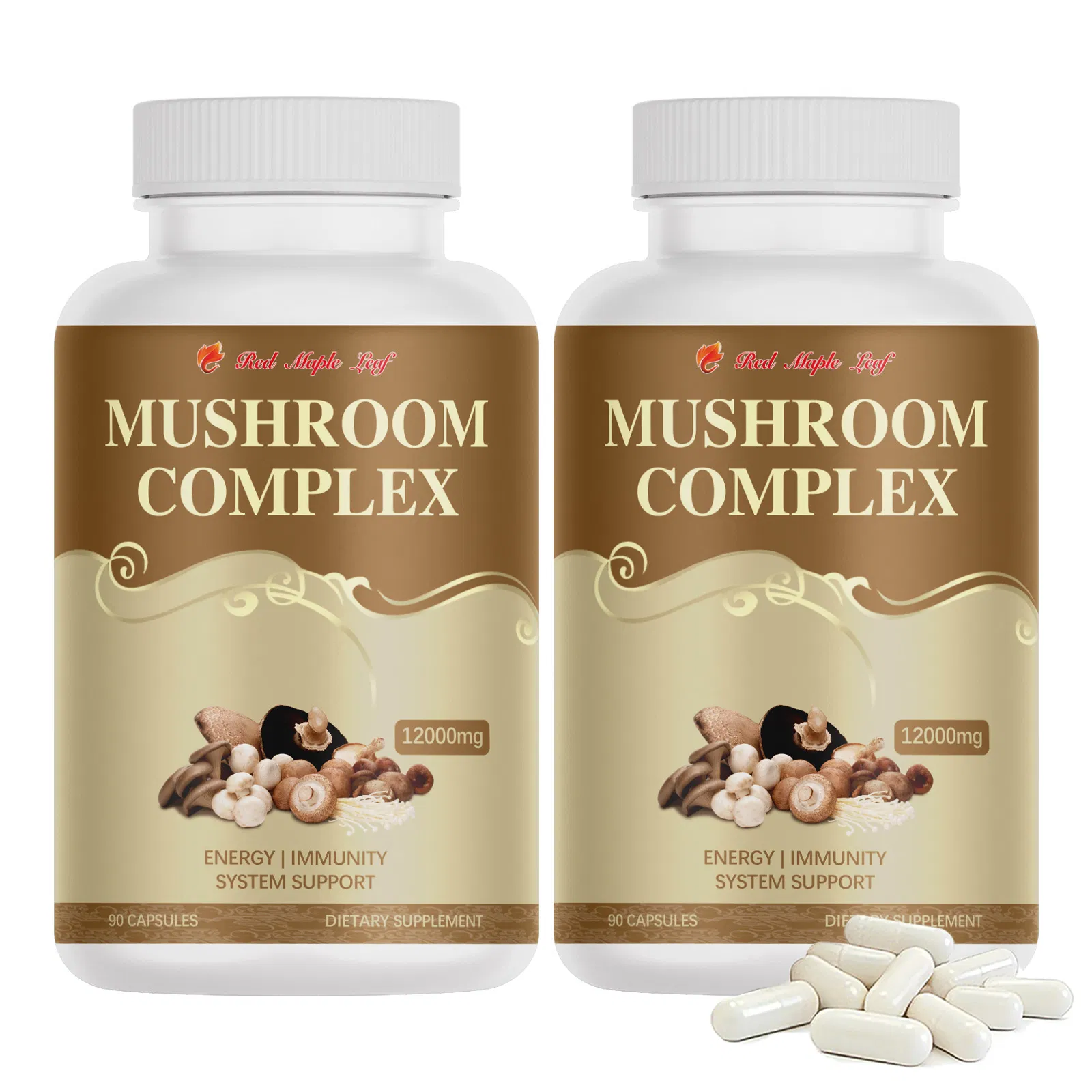 High Quality - Mushroom Complex Capsules, Nootropics Brain Supplements for Memory and Focus