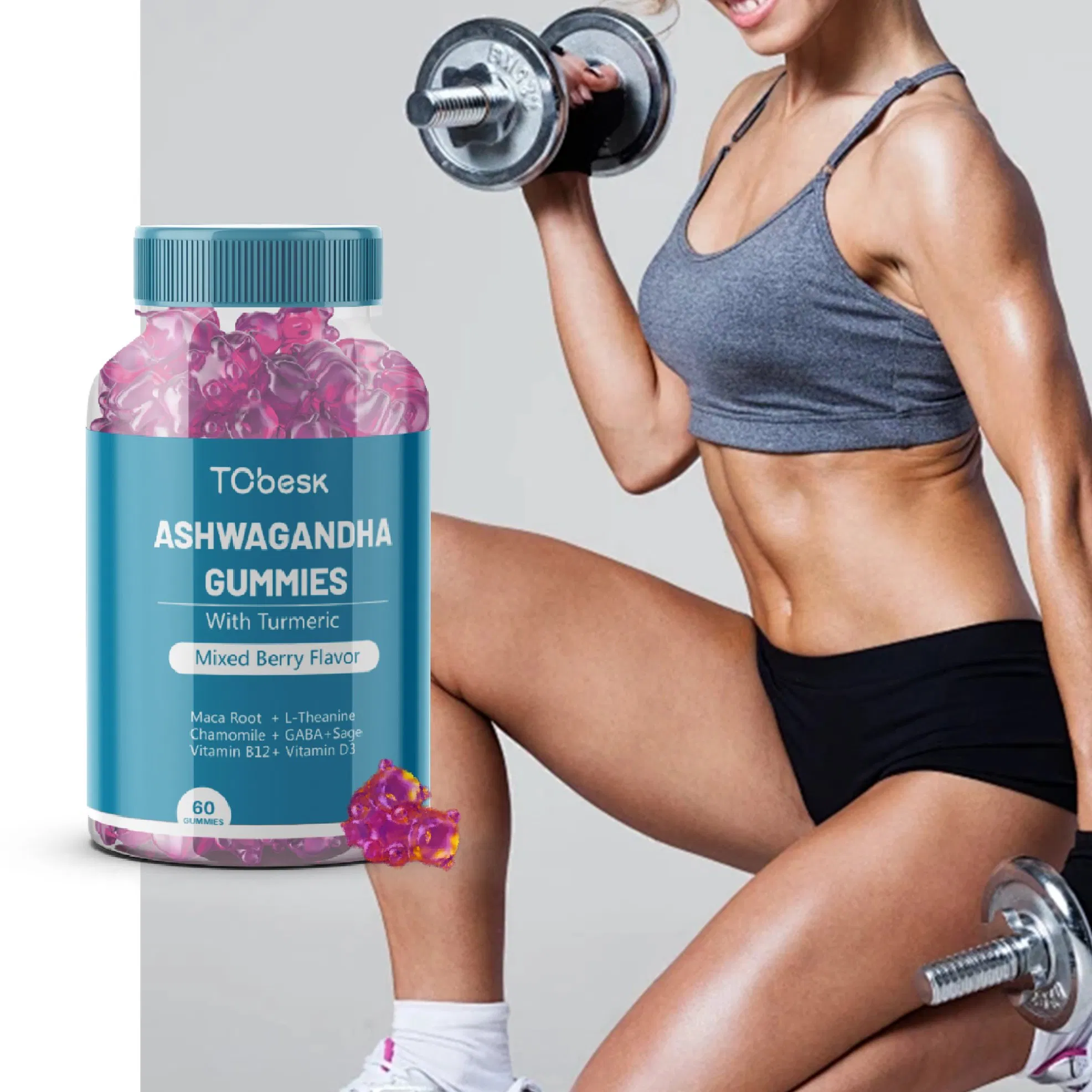 OEM Ashwagandha Gummies for Adults Support Immunity Ashwagandha Extract Supplement.