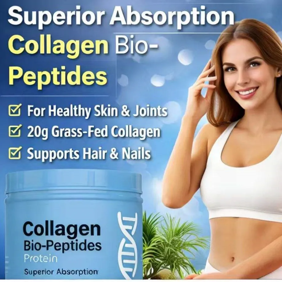Bio-Peptides Protein Collagen Powder Hydrolyzed Collagen Peptides Supplement for Skin Hair