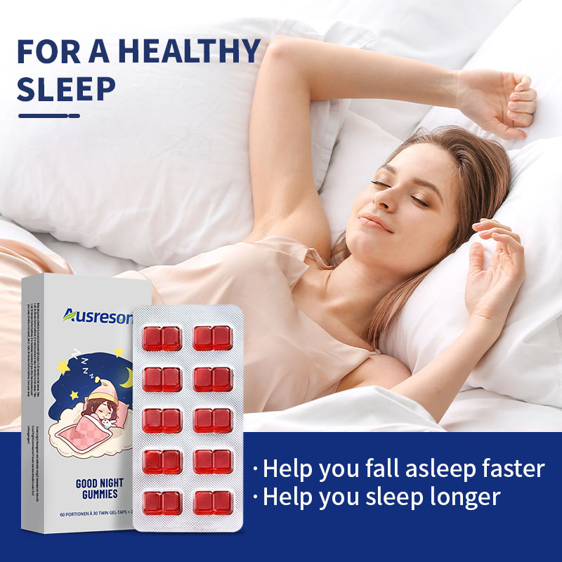 Ausreson OEM Immune Support Sleep Supplement Improve Immunity Good Night Gummies