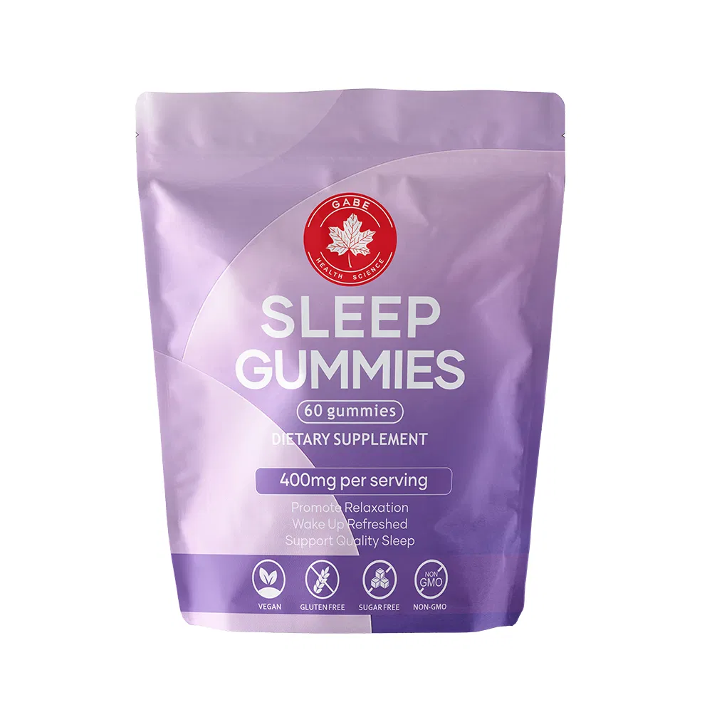 Sleep Gummies with L-Theanine, Lemon Balm, Melatonin Supplements for Sleeping, Sleep Aid