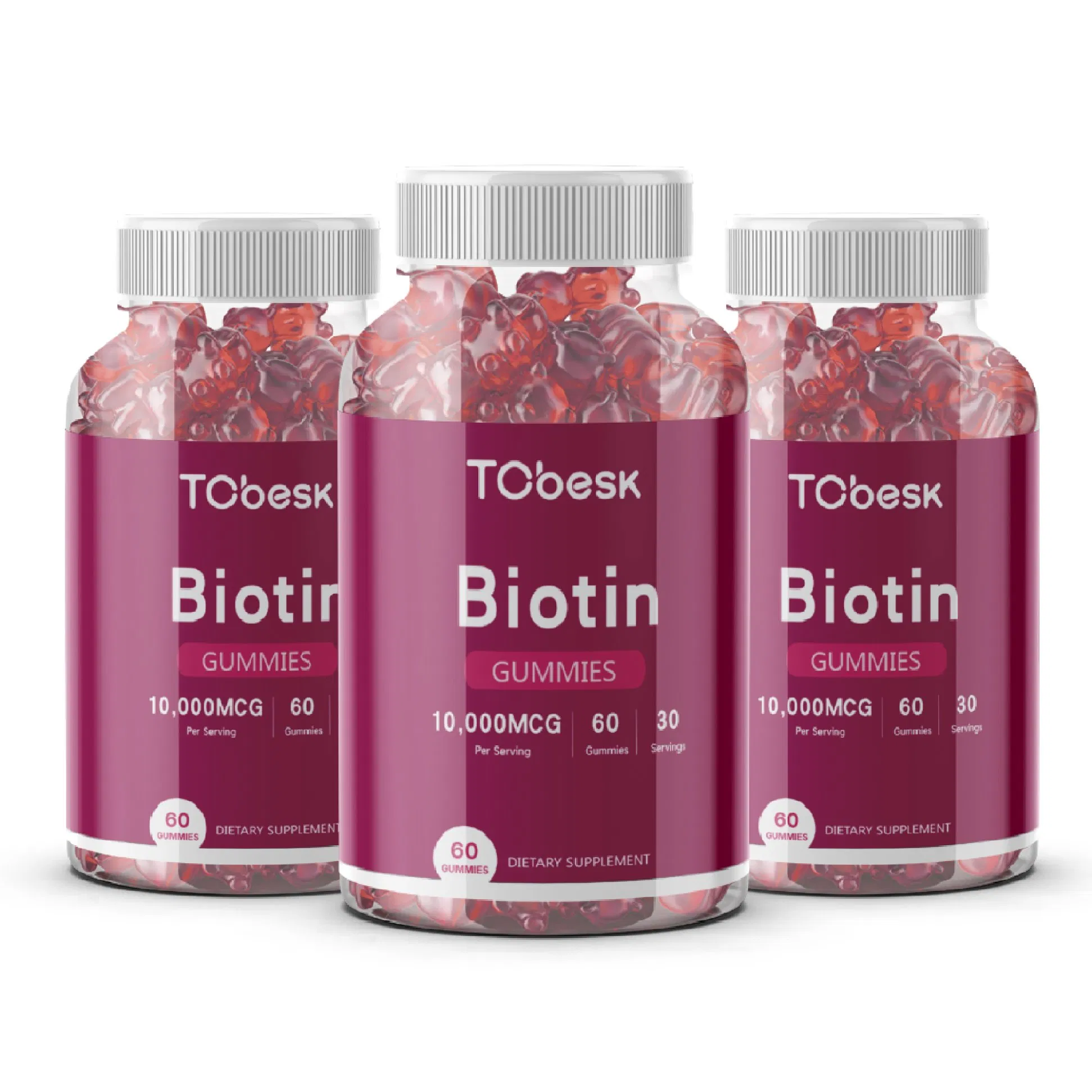 Tcbesk Biotin Gummies Alleviate Skin Aging Hair Nails Care Strengthen Brittle Nails Improve Skin Elasticity
