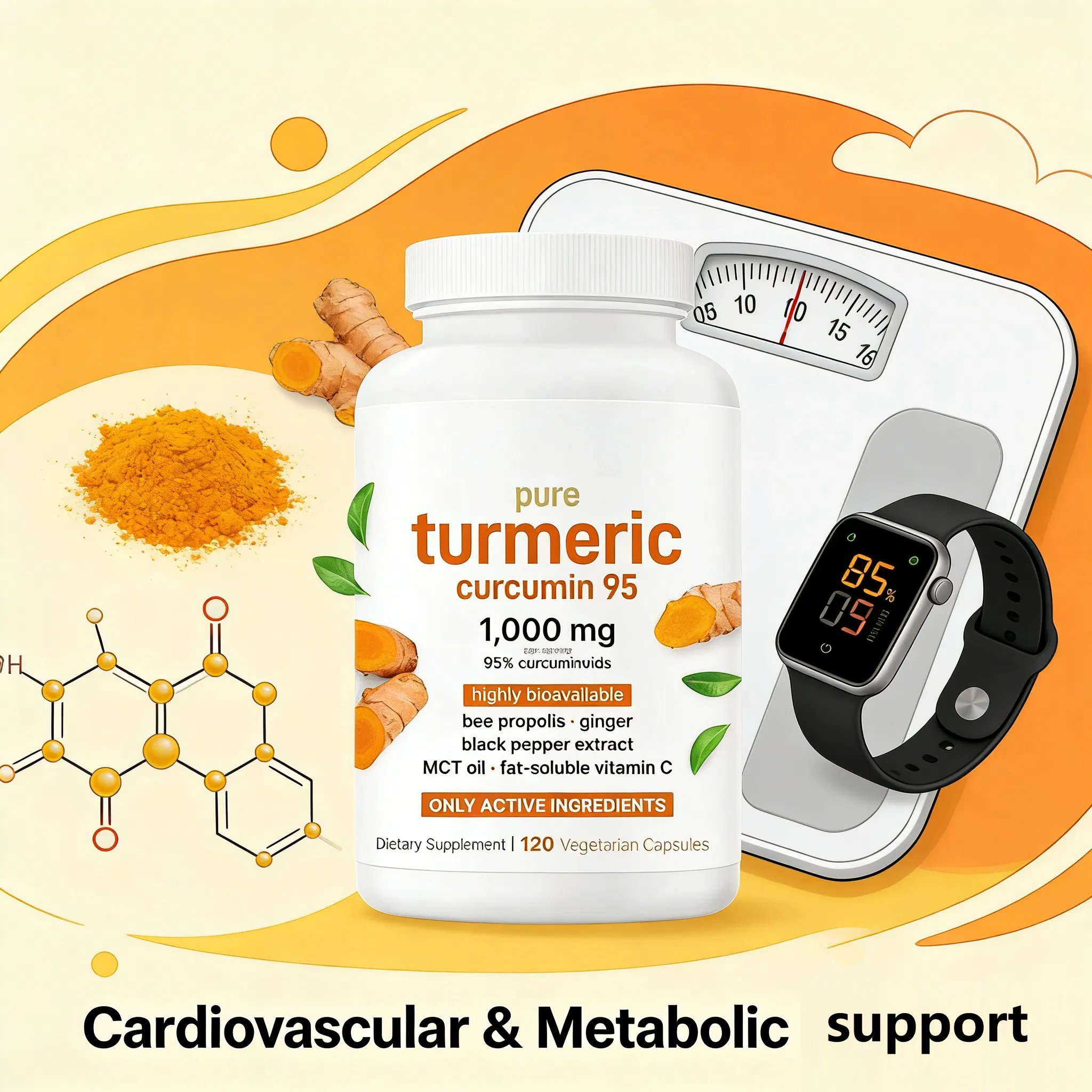 Curcumin Health Product OEM Supplement for Joint Support