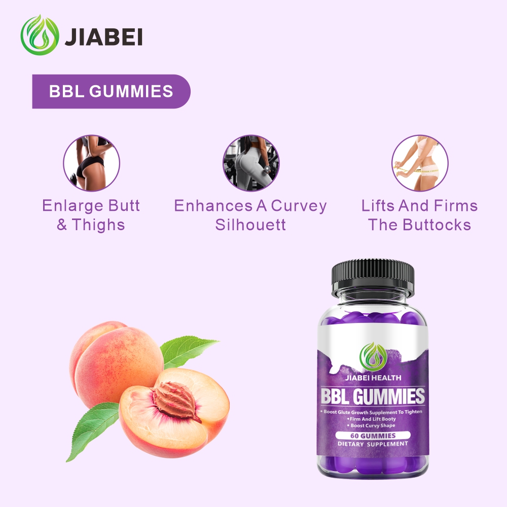 OEM Factory's Natural Herbal Dietary Fiber Supplements Big Butt Butt Lift Gummies Adult Women BBL Gummy