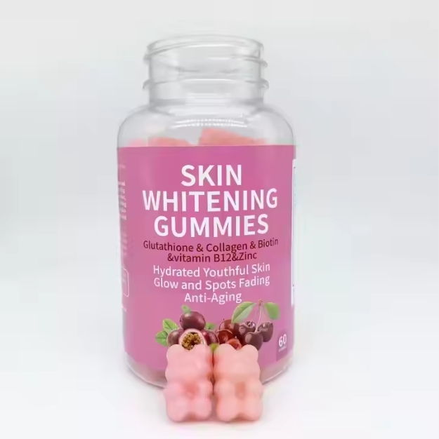 OEM Super Gluta Skin Whitening Gummies Vitamin Collagen Hair Skin and Nails Gummies Beauty Products Skin Whitening Gummies