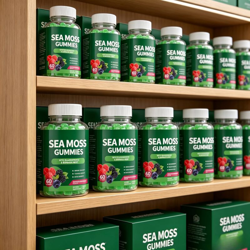 OEM High Quality Sea Moss Multivitamin Seaweed Gummy Supplements