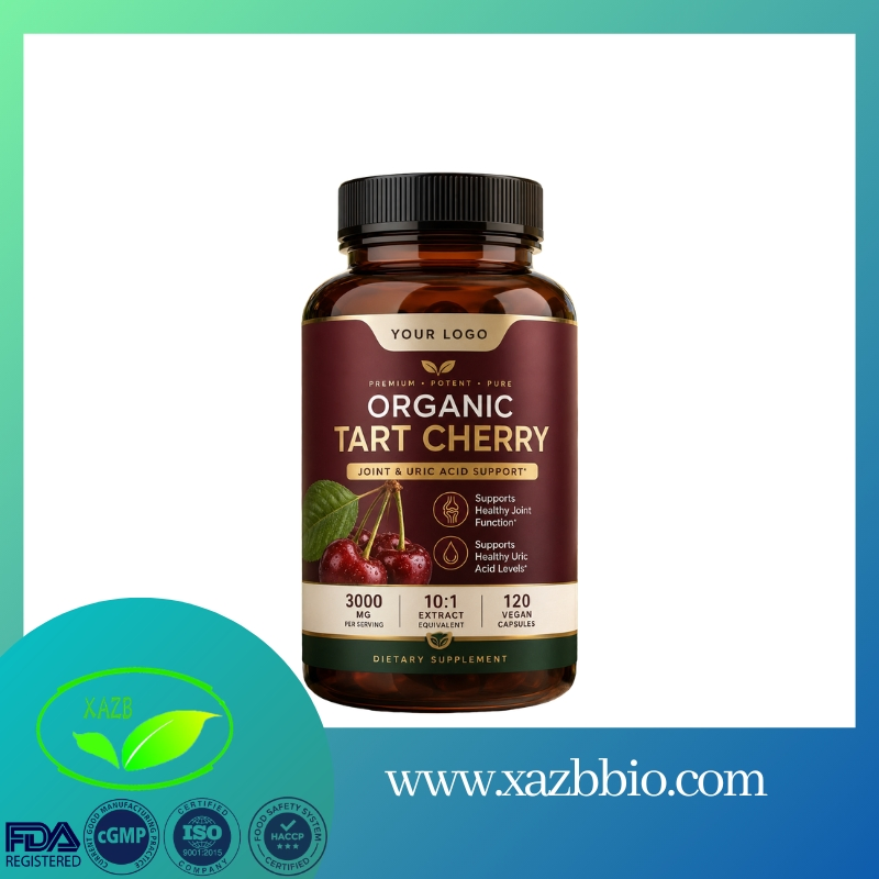 Private Label Pure Organic Tart Cherry Vegan Capsules Joint Health Dietary Supplement