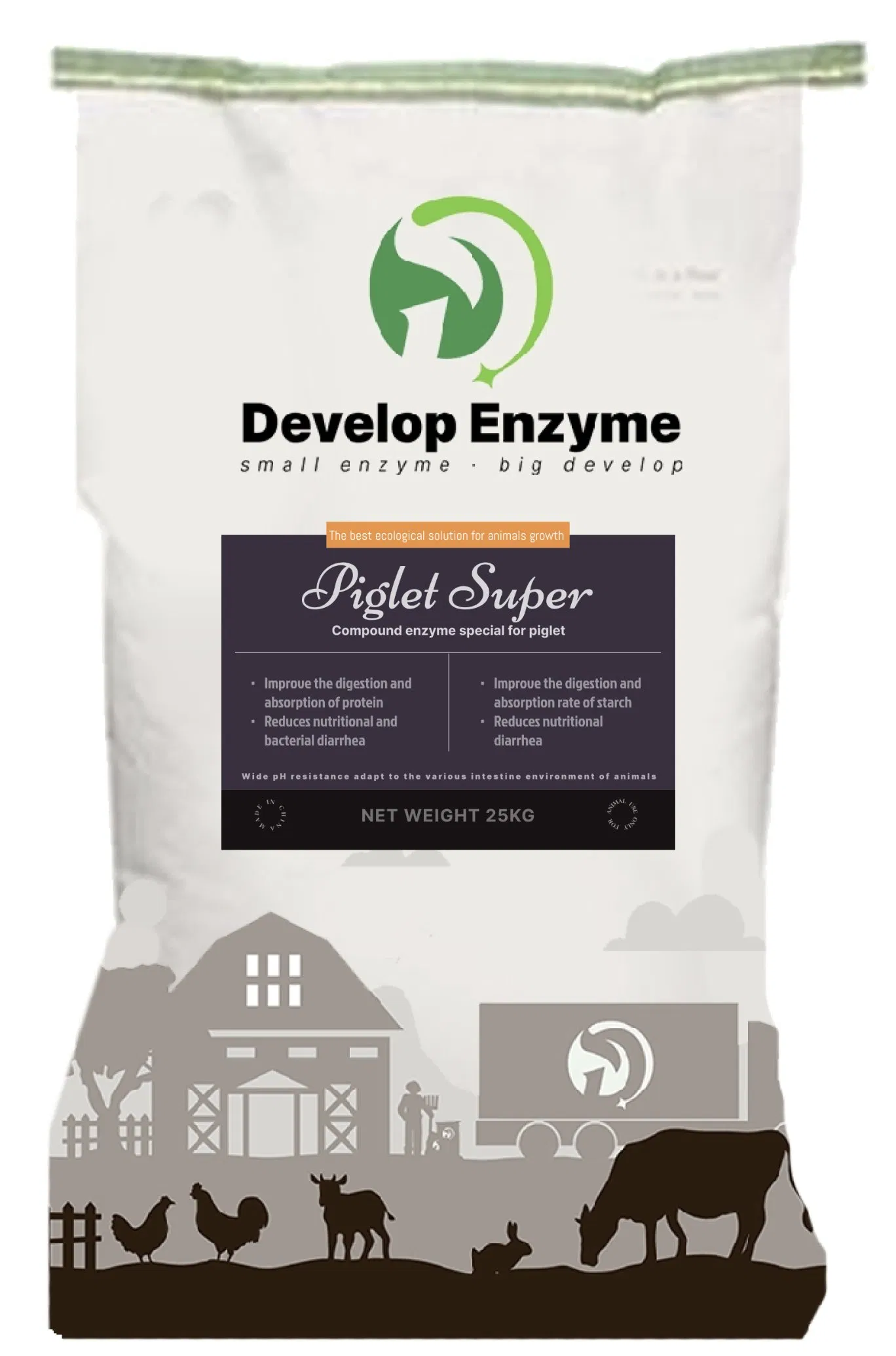 High Activity Compound Enzyme for Piglet Feed Enhance Gut Health and Growth