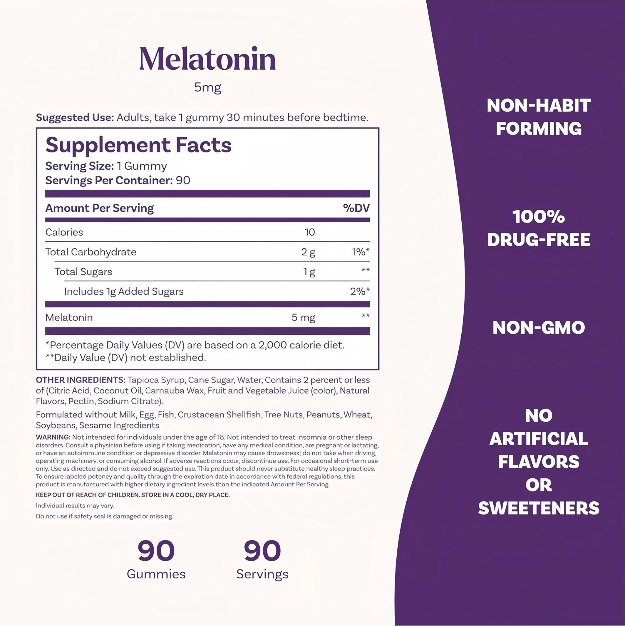 Wholesalerelaxation Melatonin Sleeping Companion Sleep Aid Gummies