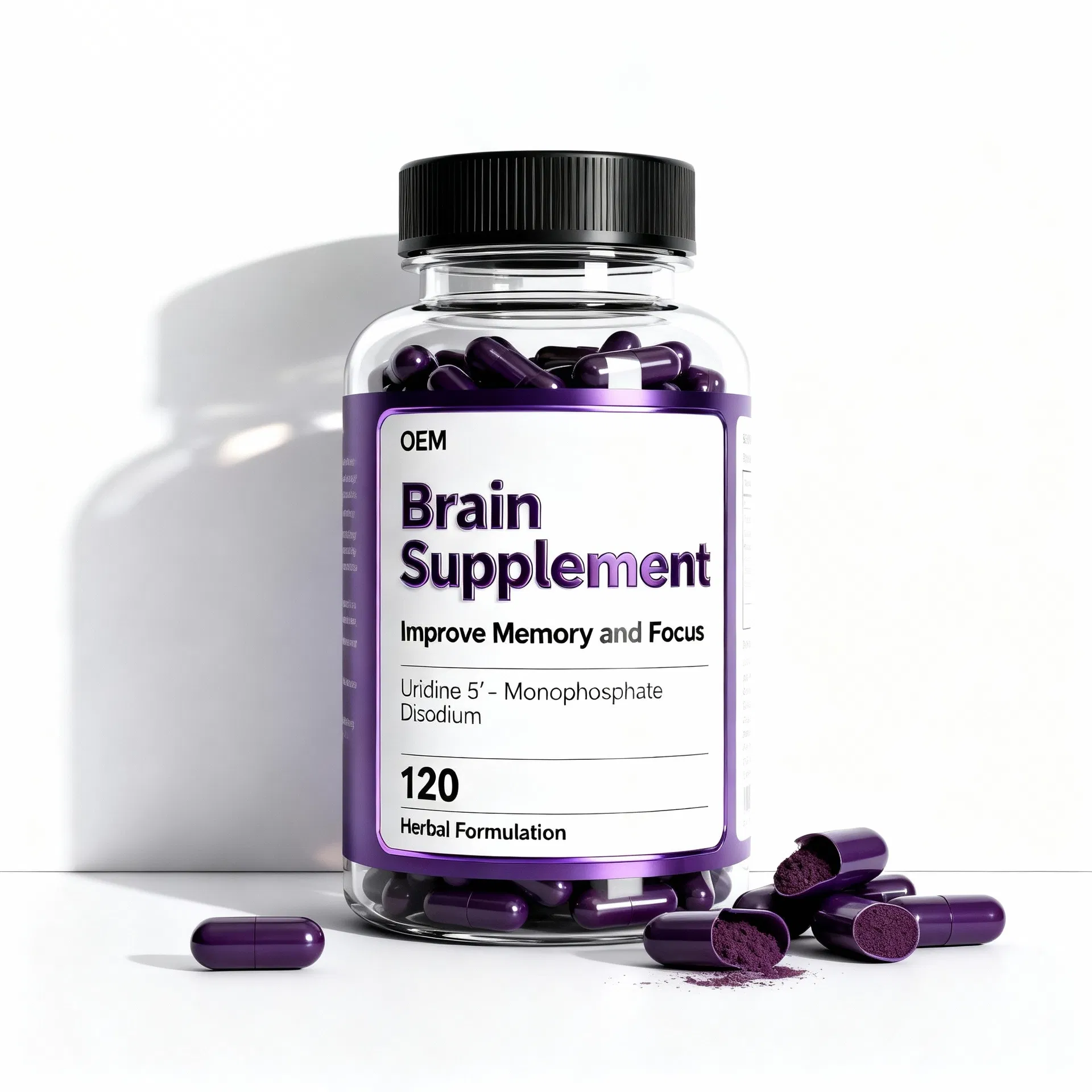Natural Uridine Brain Health Supplement for Focus and Cognitive Function