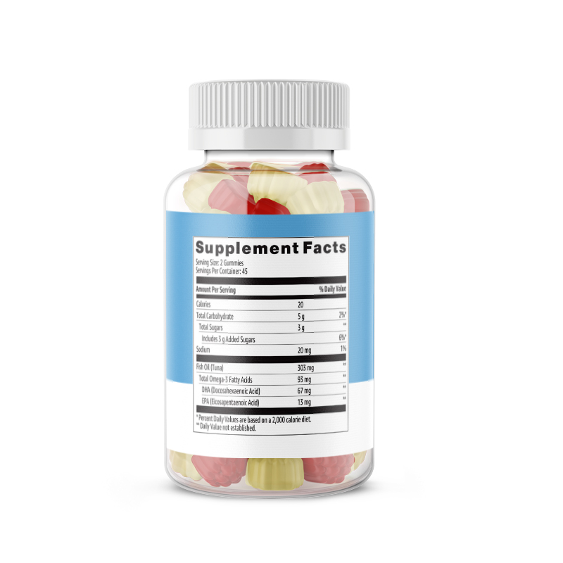 High Quality Fish Oil Supplement OEM Omega 3 Fish Oil Gummies