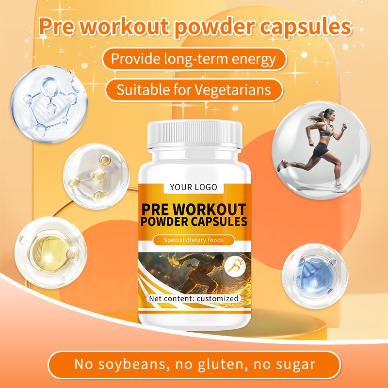 OEM Pre Workout Powder Capsule Nutritional Supplement to Enhance Athletic Performance Manufacturer