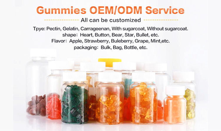Wholesale Private Label Bagged Fiber Gummies Protein Bag of Chews Gummy Low Sugar Low Calorie 60 Gummy Bears