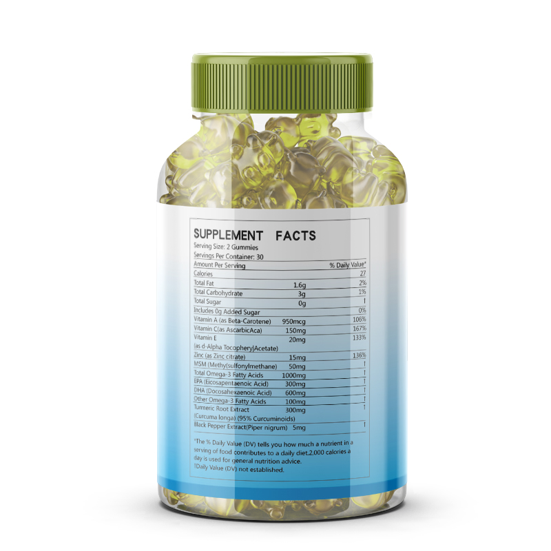 Tcbesk Adults Omega Gummies Reduce Inflammation Improve Immunity and Support Heart Health