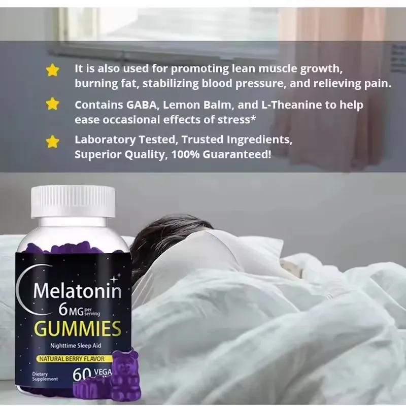 Nighttime Sleep Aid Natural Melatonin Gummies