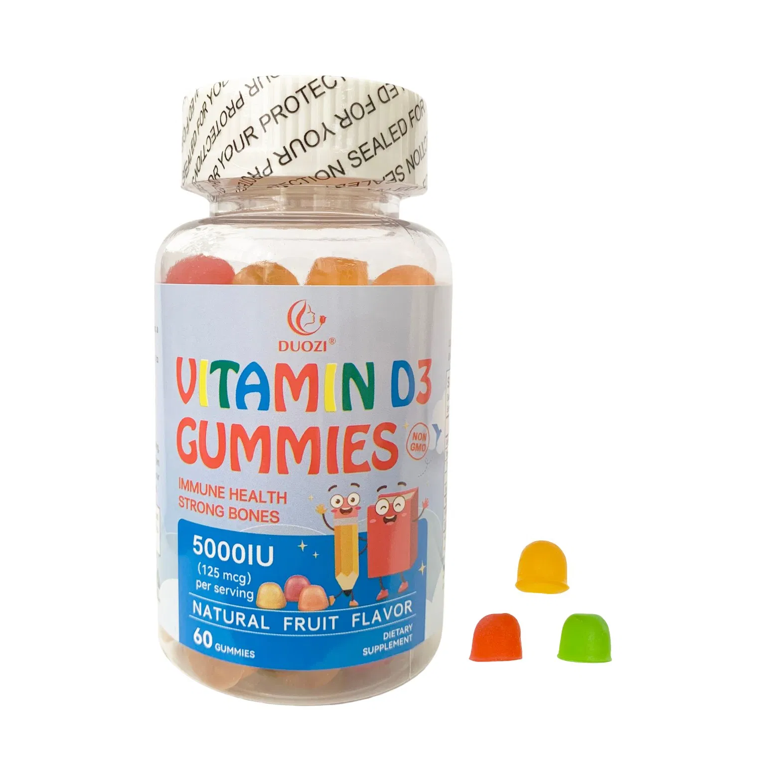 Maximise Immunity, Strengthen Bones with D3 + K2 + Sodium, Daily Health Support Vitamin D3 + K Gummies for Kids
