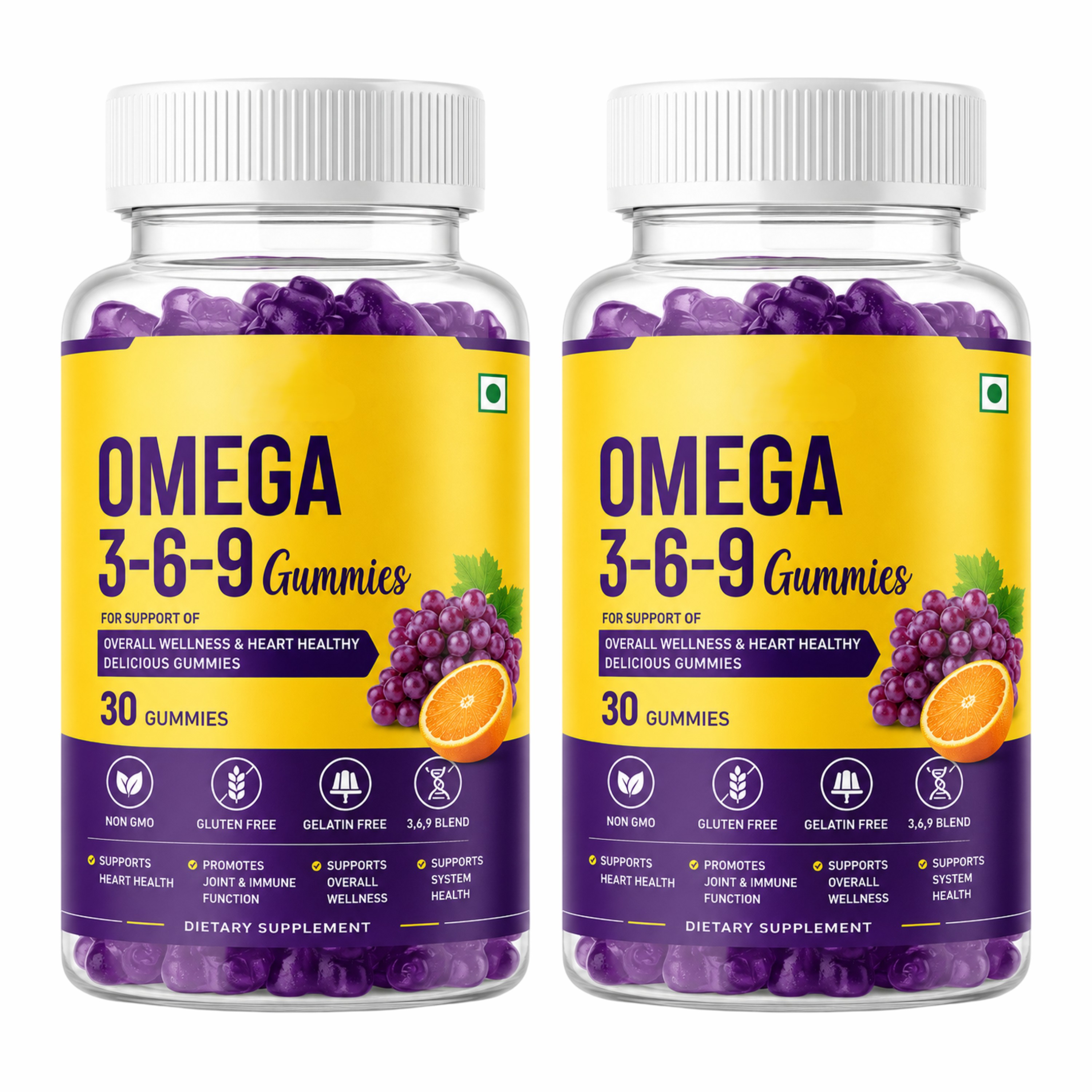 Bulk Supply Omega Fatty Acid Gummies High Quality Omega 3-6-9 Gummies for Daily Health, Vitality &amp; Nutritional Wellness Support
