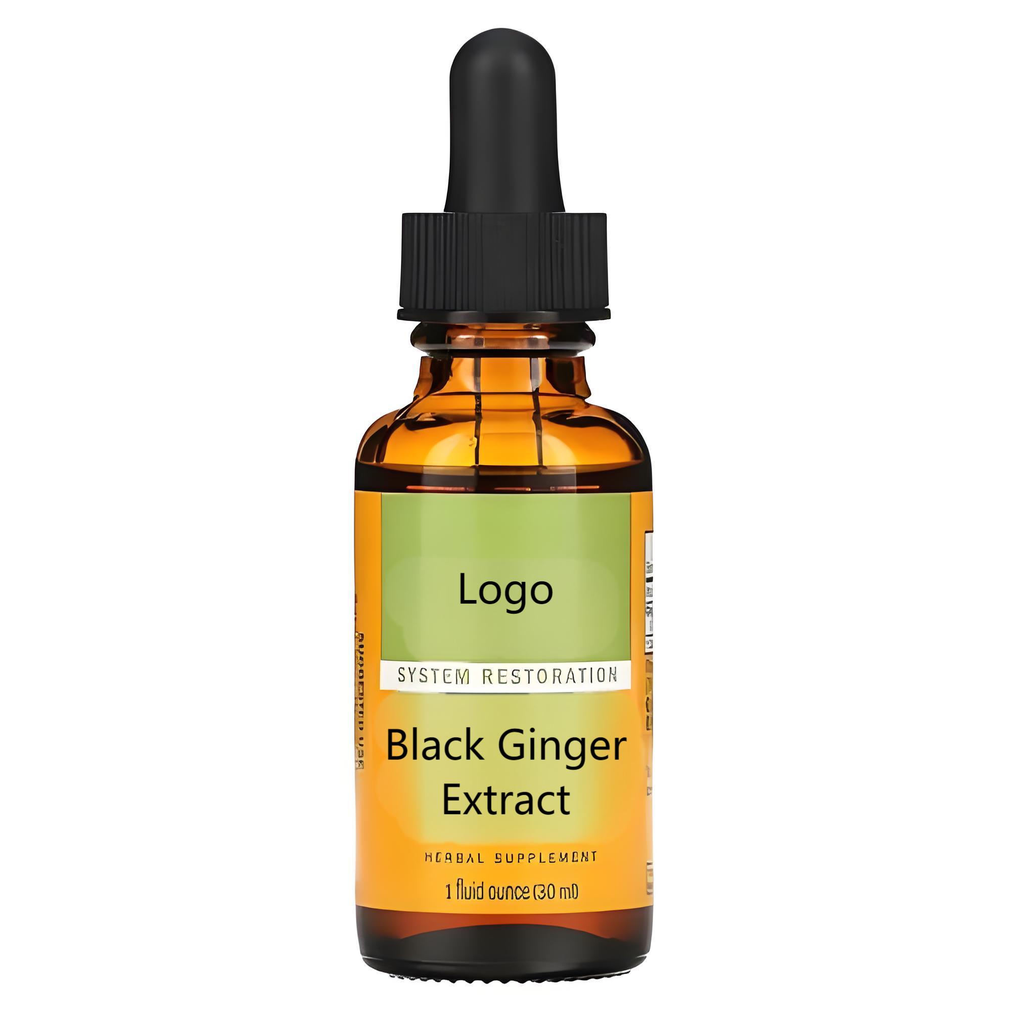 Natural Black Ginger Extract Powder Herbal Supplement NON GMO High Gingerols Antioxidant Rich for Health Benefits