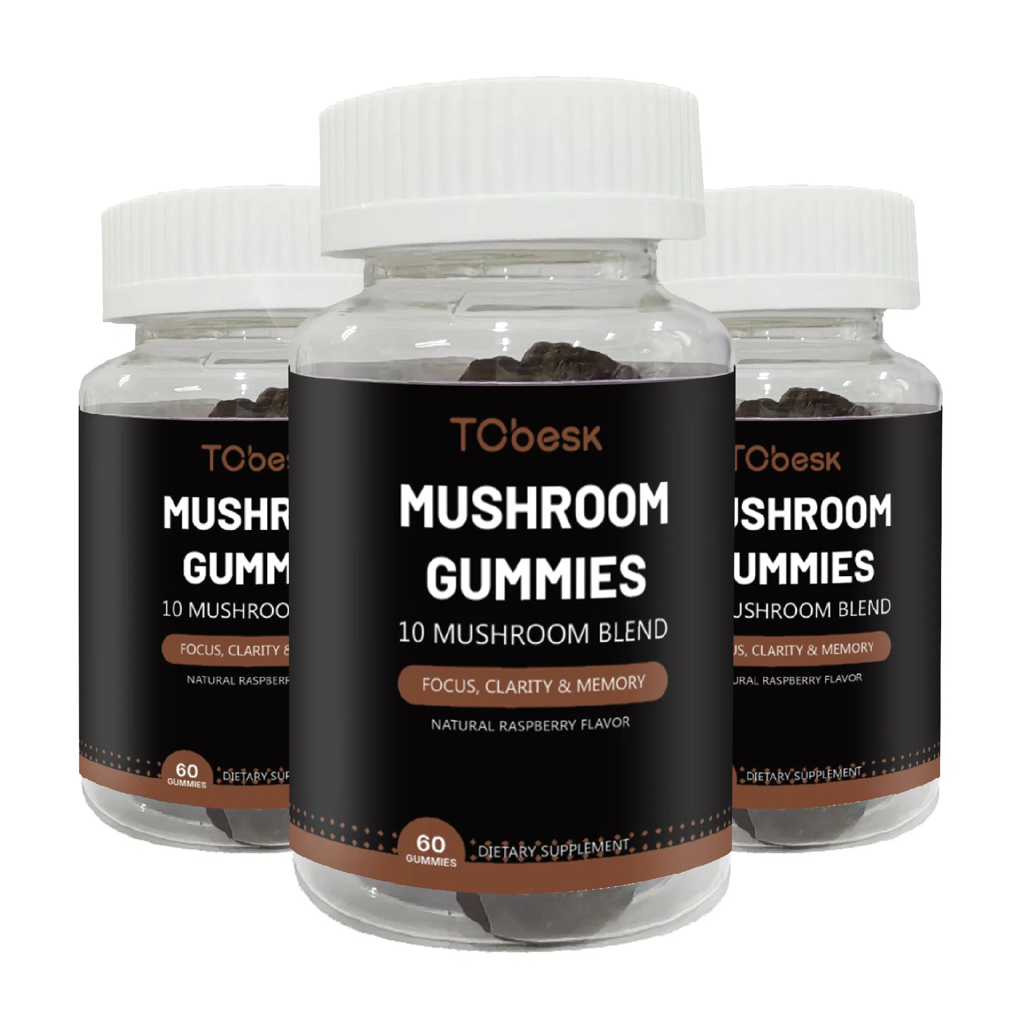 Hot Selling Tcbesk Mushroom Gummies Support Calm Sleep Enhance Immunity Dietary Supplements for Adults
