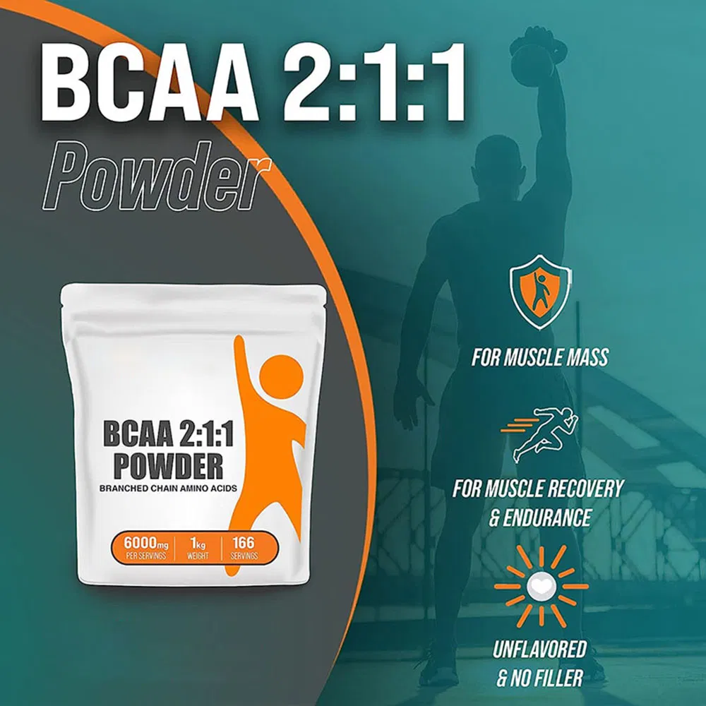 OEM/ODM Anti-Muscle Breakdown Muscle Repair Fitness Instantized Bcaa Branched Chain Amino Acids Powder