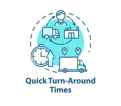 Fast turnaround icon