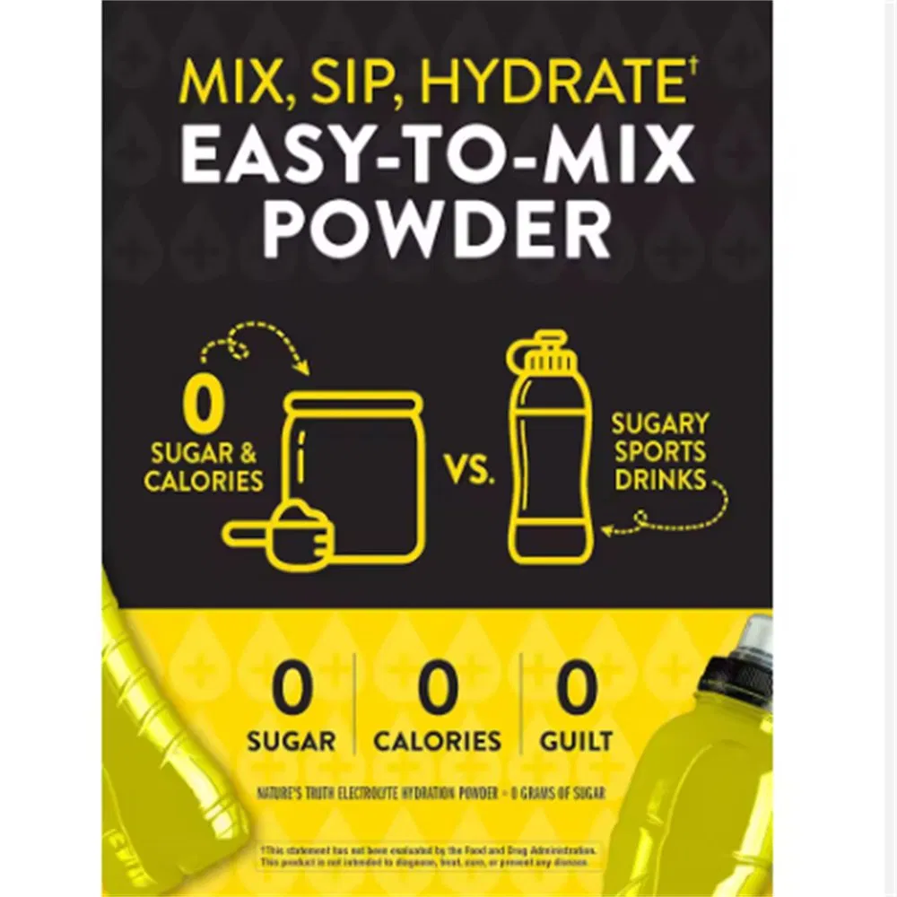 Customizable Daily Sport Electrolyte Hydration Powder with Essential Vitamins for Adults