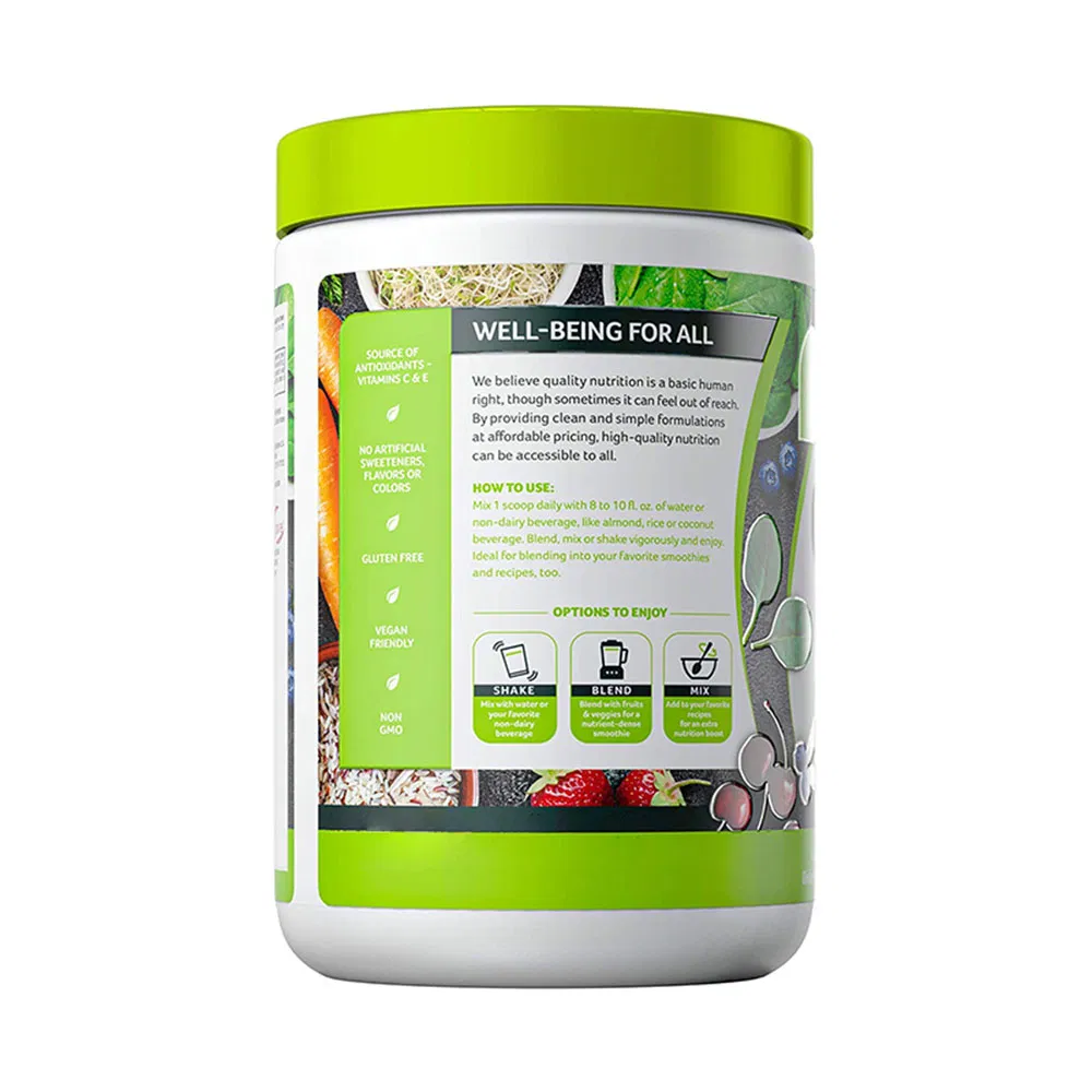 OEM ODM Organic Greens Superfood Powder with Probiotics &amp; Vitamins