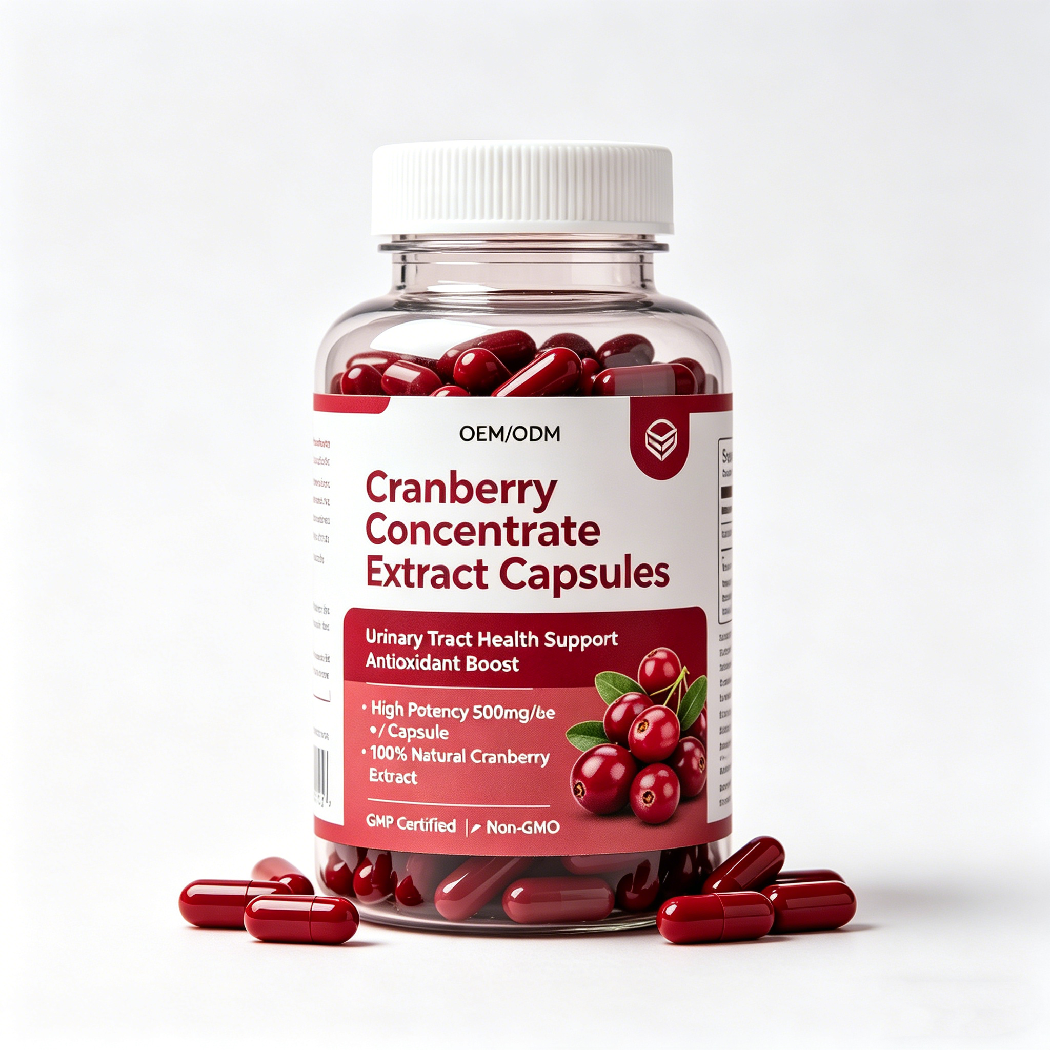 Cranberry Concentrate Extract Capsules Urinary Tract Health Support Antioxidant Herbal Dietary Supplement
