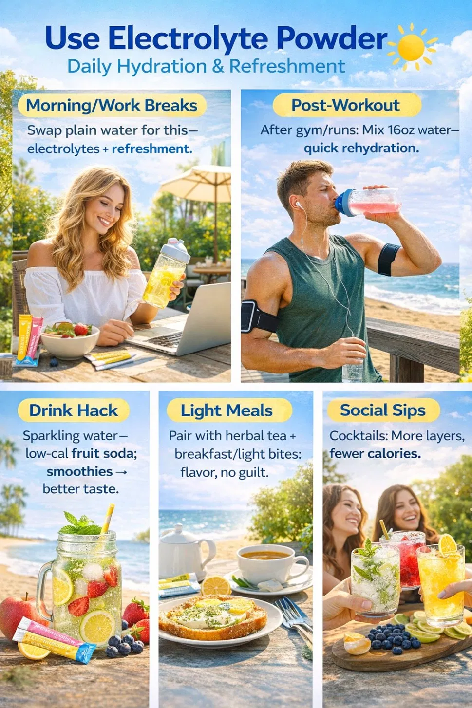Reliable Outdoor Activity Hydration Sports Electrolyte Powder