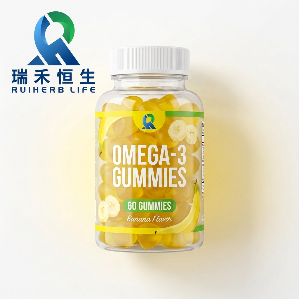 Omega 3 DHA EPA Gummies Fish Oil Supplement Brain Heart Eye Immune Support Adult Vegan Pectin Private Label OEM ODM