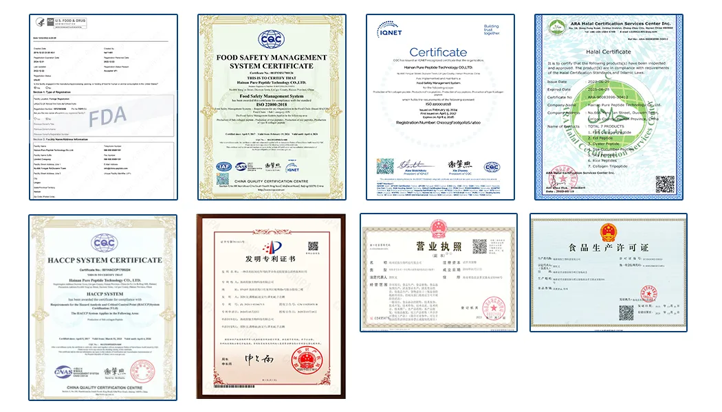 Fish Collagen Peptide Quality Certifications