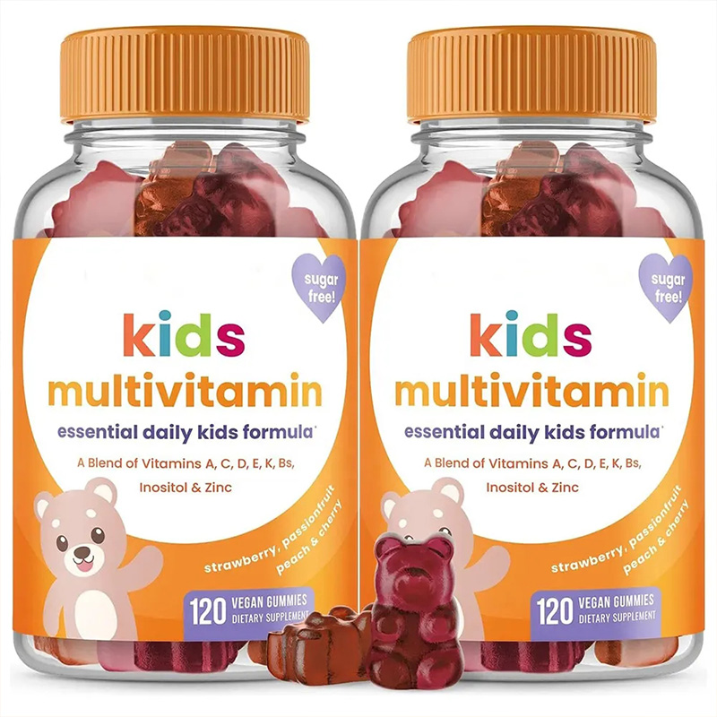 Sugar Free Multivitamins Gummies for Kids Vitamin D3 Zinc Omega 3 Gummy Bears for Children