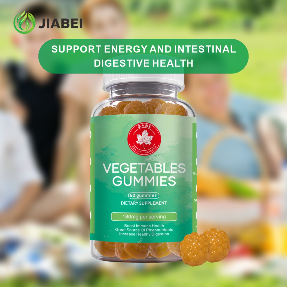 Factory supplements wholesale Vegetable Dietary Fiber Supplement Gummy Nutritional Balance for Adult Vitamins Promote Gut Health