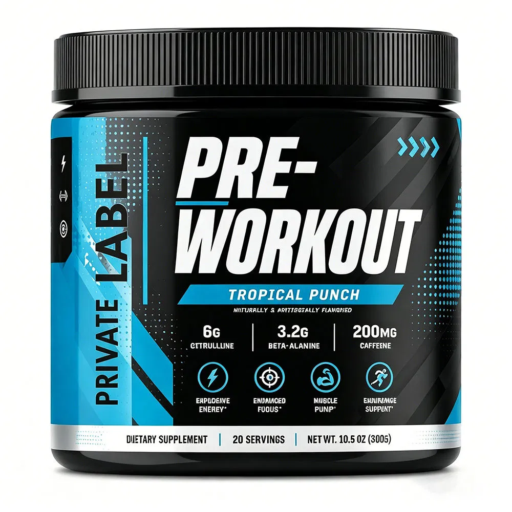 Pre Workout Supplement Powder Tropical Punch OEM