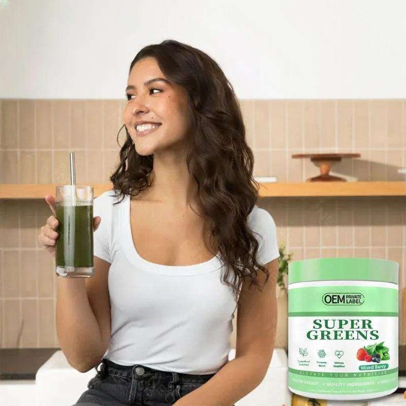 Revitalize Your Day with Mixed Berry Greens Superfood Powder