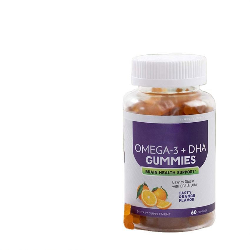 Factory Price Vegetarian Balance Organic Fatty Aids Fish Oil EPA DHA Vitamins Omega 3 for Kids Brain Function Gummies