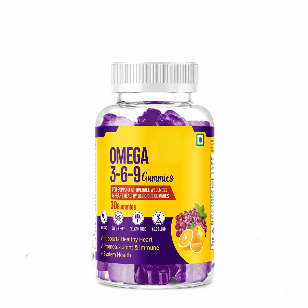 Best Selling Omega 3 6 9 Gummies Food Grade Dietary Supplement Omega 3 6 9 Gummies Daily Health &amp; Wellness Formula Bulk Supplier