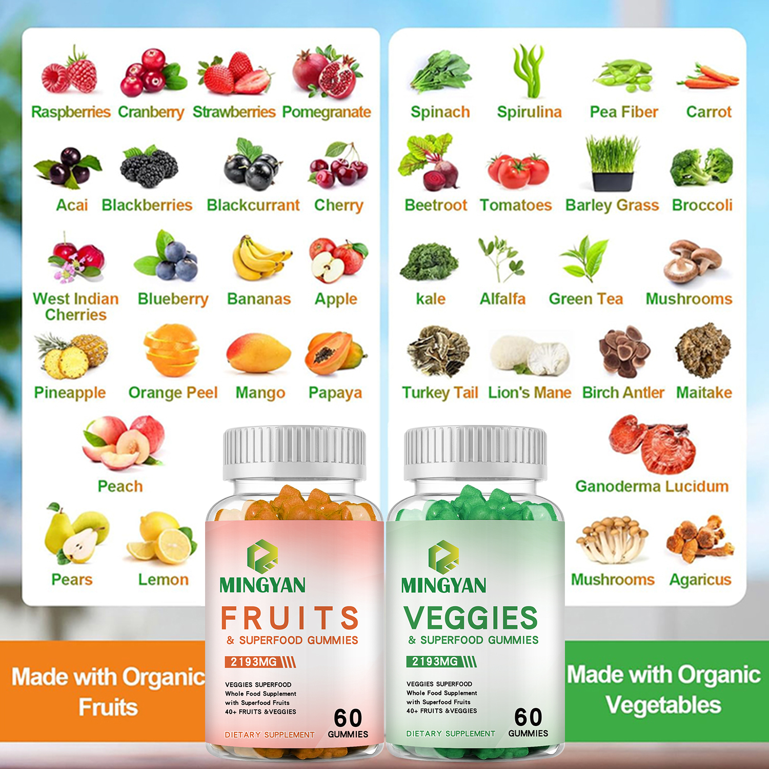 Fruit and Vegetable Gummies