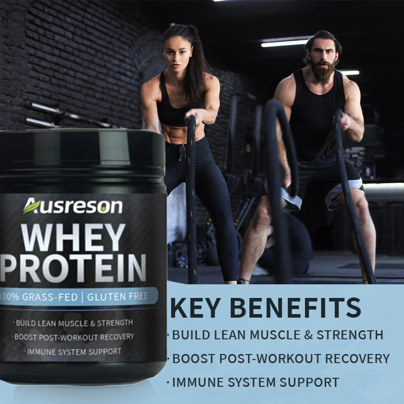 Ausreson OEM Sports Supplements Soy Protein Muscle Recovery Whey Isolate Protein Powder