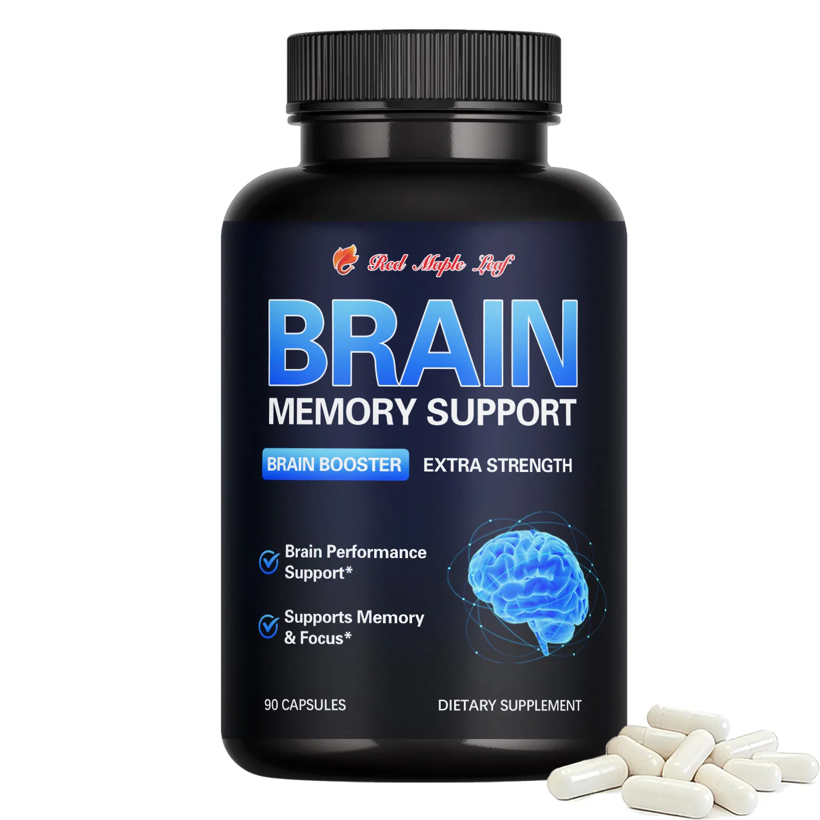Brain &amp; Memory Support Capsules, Cognitive Performance &amp; Mental Clarity Supplement