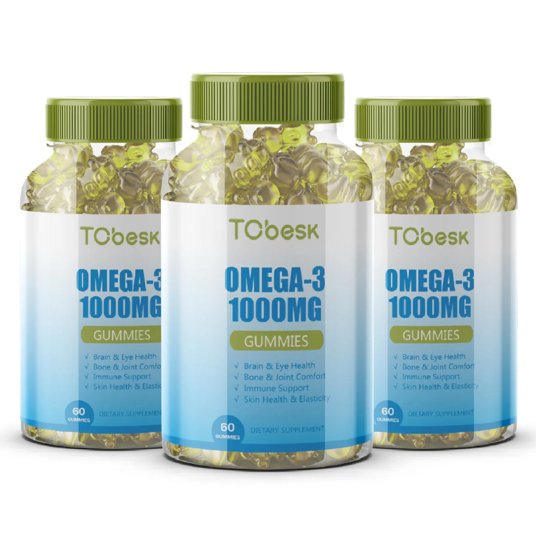 Tcbesk Adults Omega Gummies Reduce Inflammation Improve Immunity and Support Heart Health